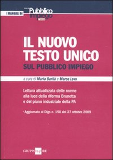 Il nuovo testo unico sul pubblico impiego