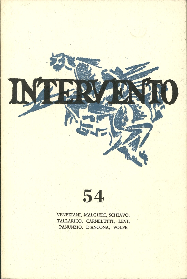 Intervento Rivista Bimestrale. N.54, Marzo-Aprile 1982. Veneziani, Malgieri, Schiavo, Tallarico, …