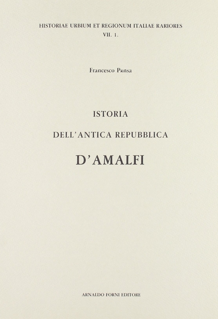 Istoria dell'Antica Repubblica d'Amalfi