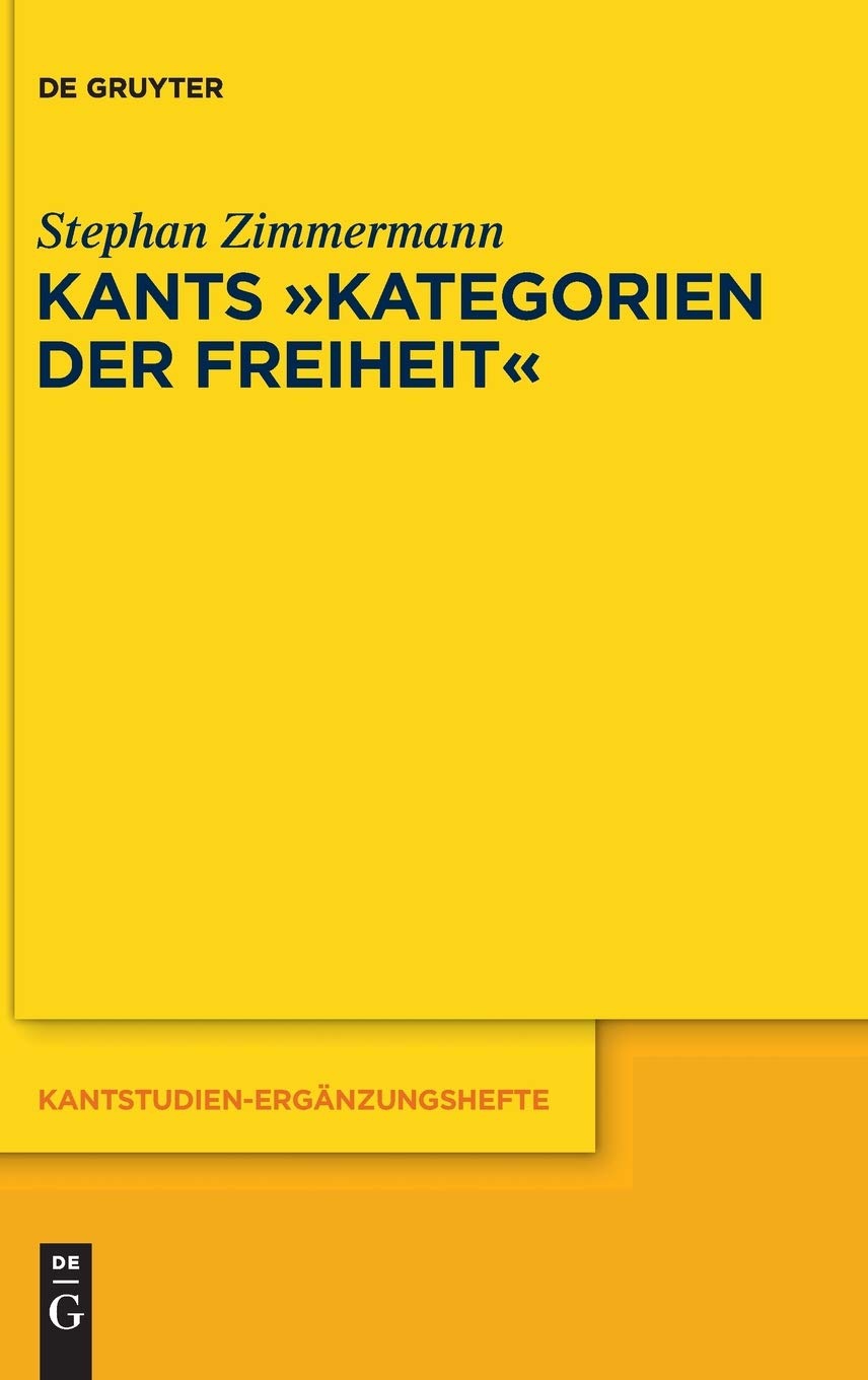 Kants "Kategorien Der Freiheit"