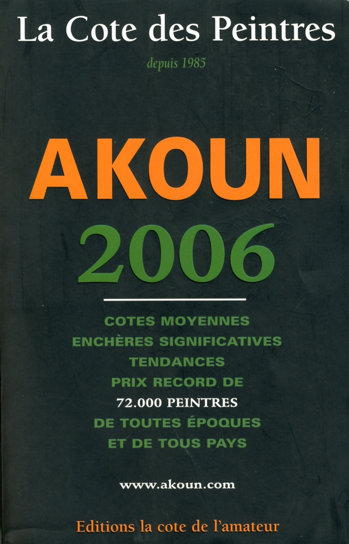 La cote des peintres. Akoun 2006