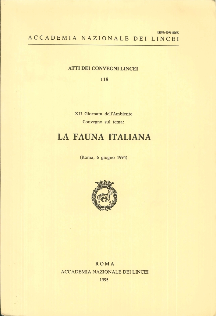 La fauna italiana. Atti della 12" Giornata dell'ambiente (Roma, 6 …