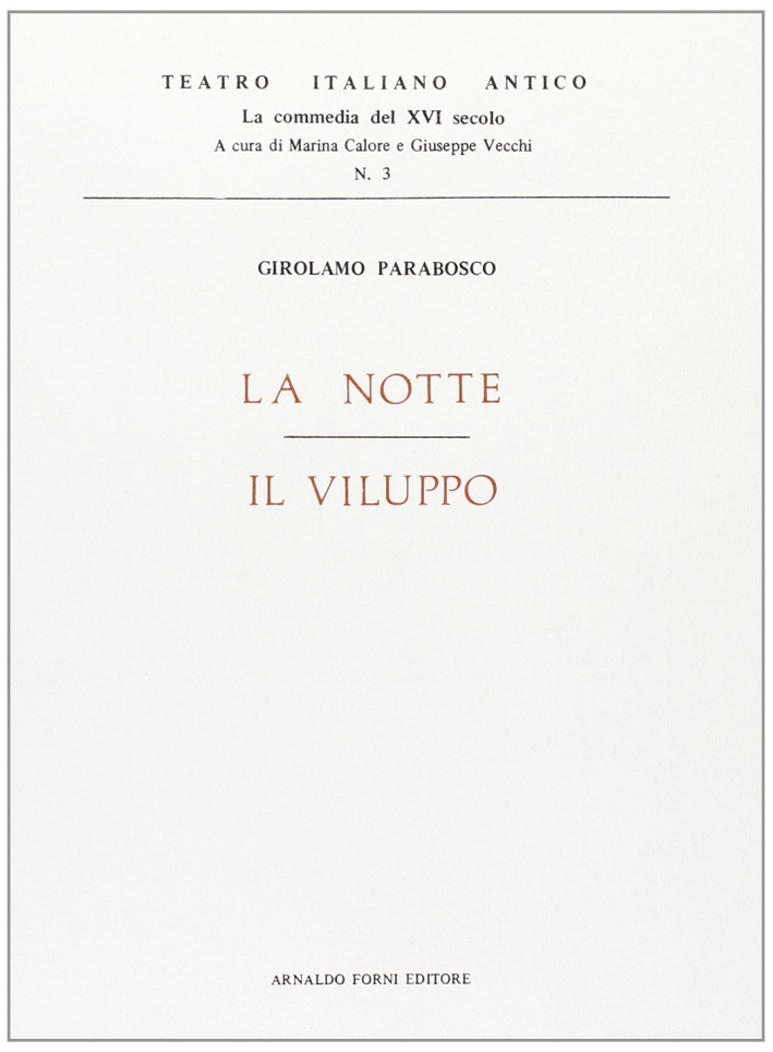 La notte­Il viluppo (rist. anast. 1560)