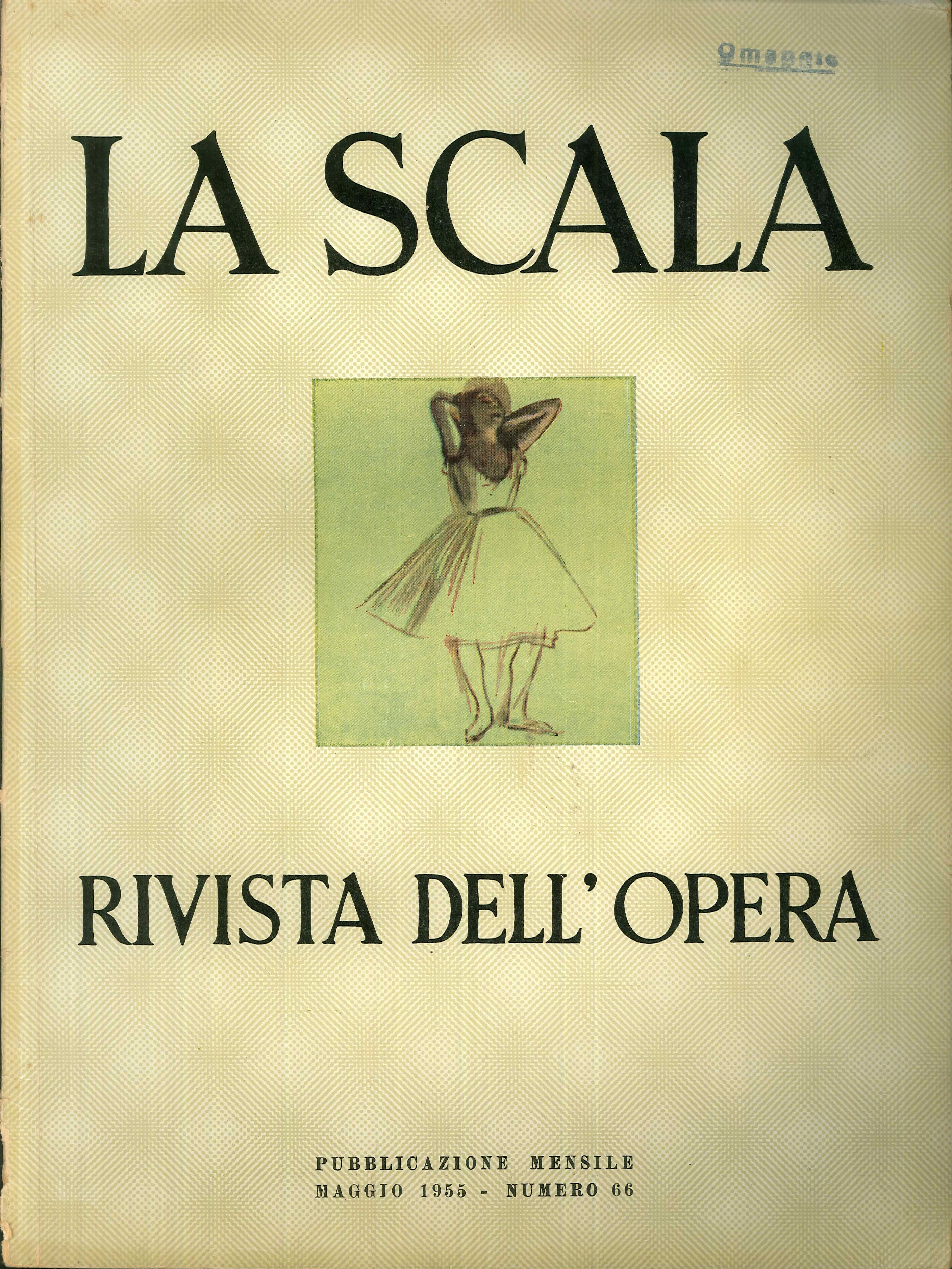 La scala. Rivista dell'opera. Pubblicazione mensile. Maggio 1955 - numero …