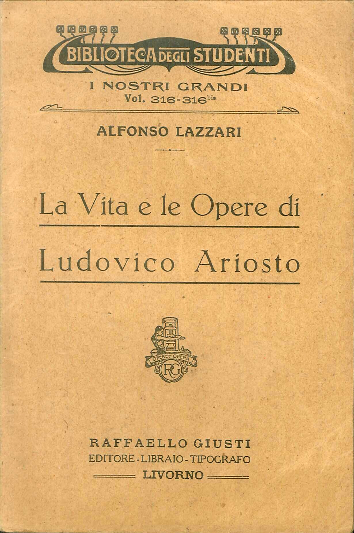 La vita e le opere di Ludovico Ariosto