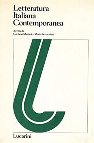 Letteratura Italiana Contemporanea Appendice V