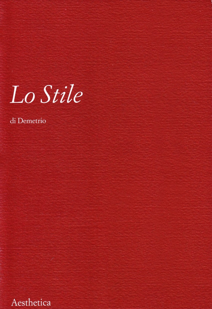 Lo stile. Di demetrio