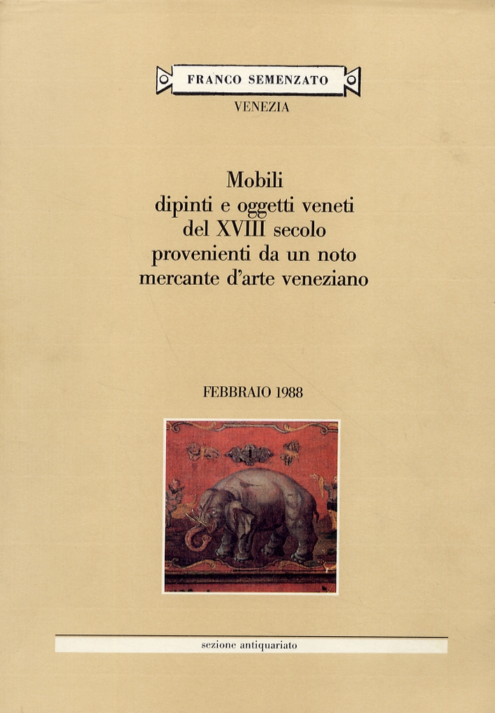 Mobili, dipinti e oggetti veneti del XVIII secolo provenienti da …