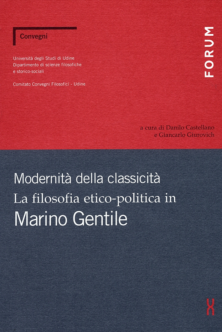 Modernità della classicità. La filosofia etico-politica in Marino Gentile
