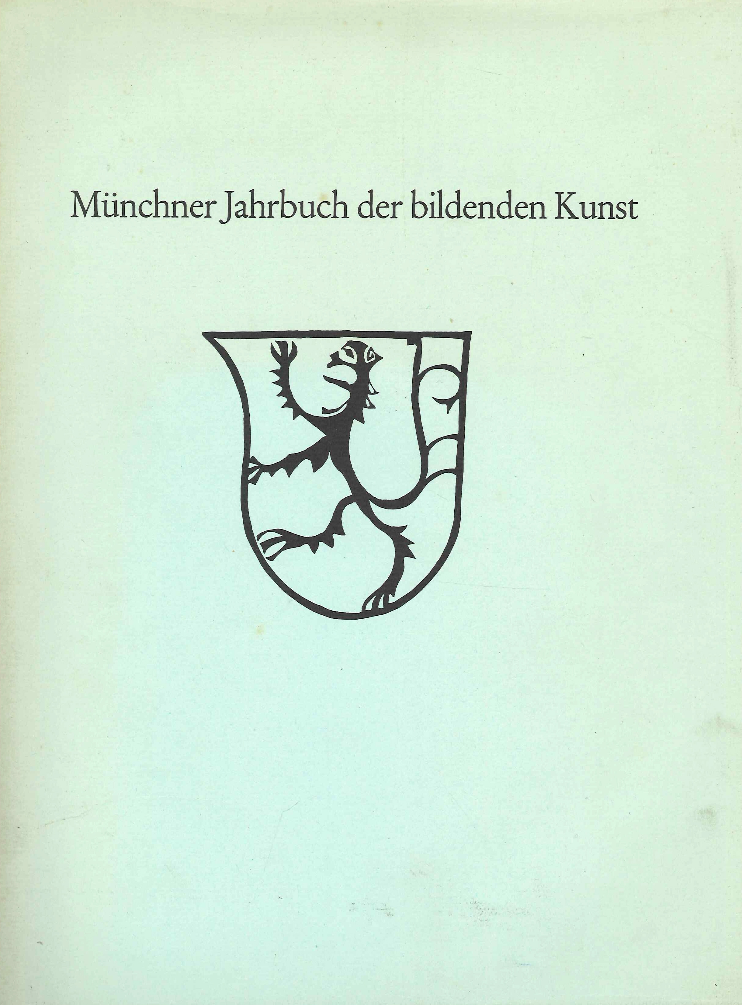 Münchner Jahrbuch Der Bildenden Kunst. Dritte Folge Band XXIX 1978, …