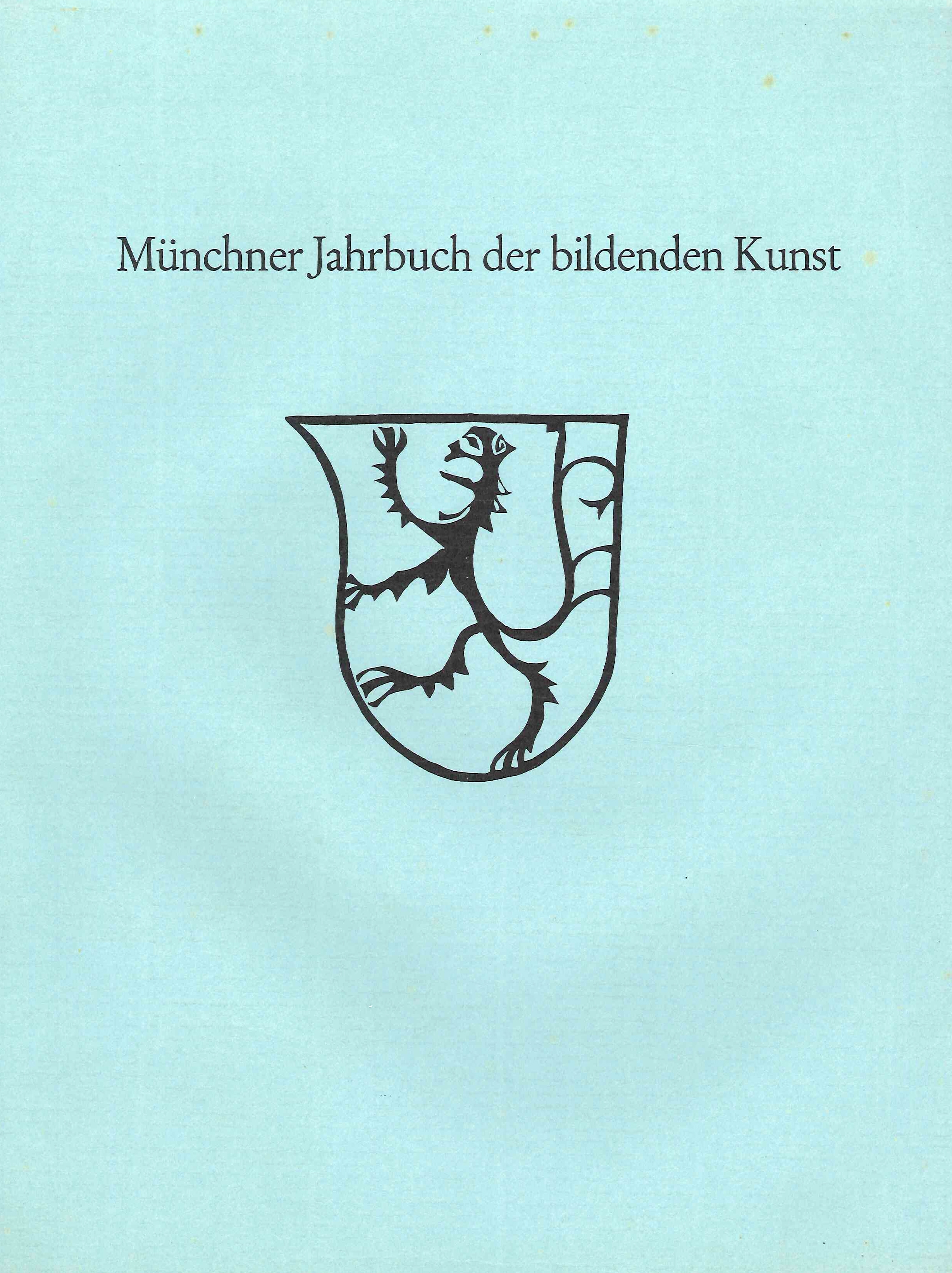 Münchner Jahrbuch Der Bildenden Kunst. Dritte Folge Band XXXV 1984, …