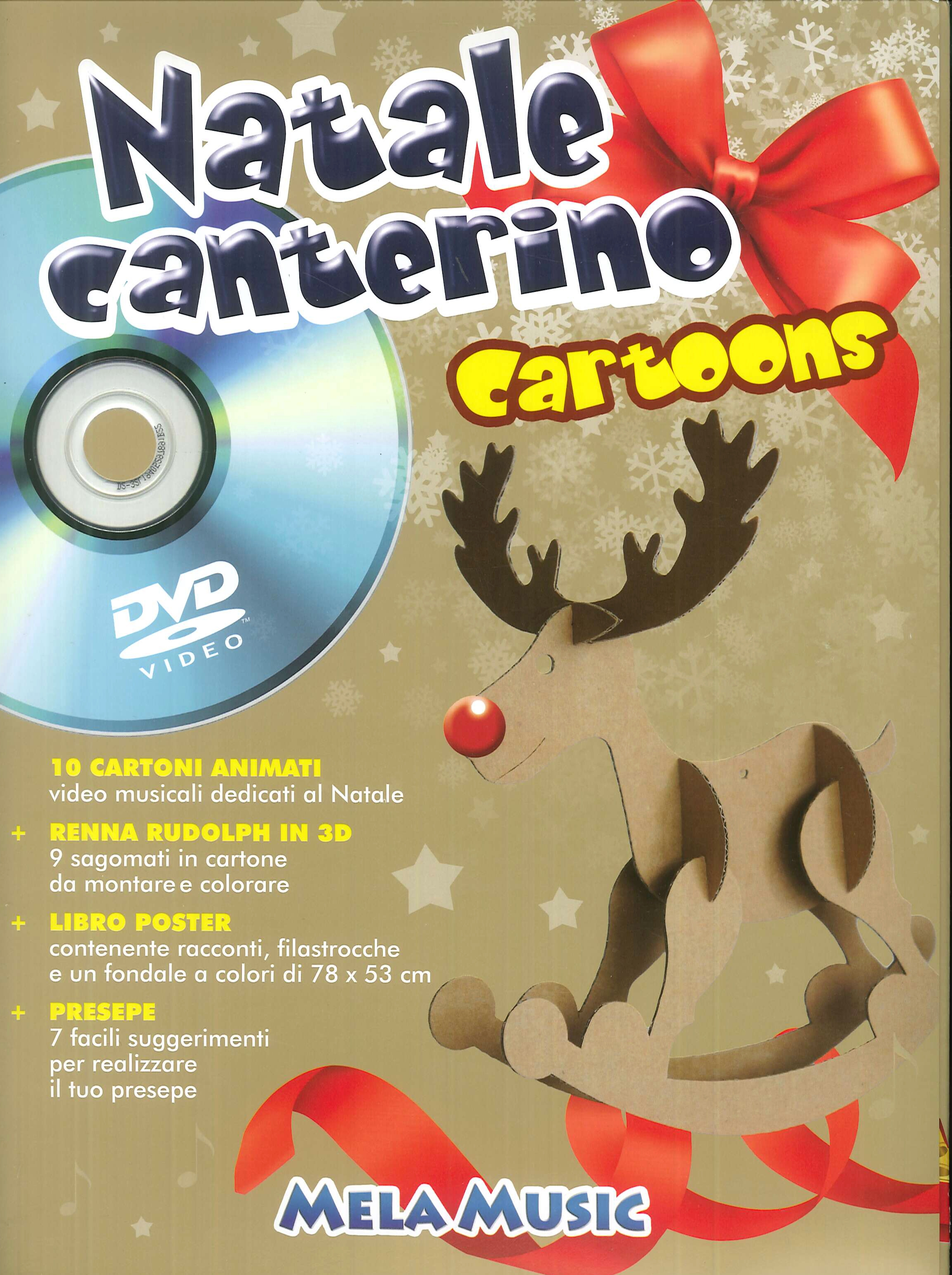 Natale canterino cartoons. Libro poster. Con DVD