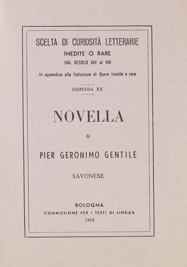 Novella (rist. anast.)