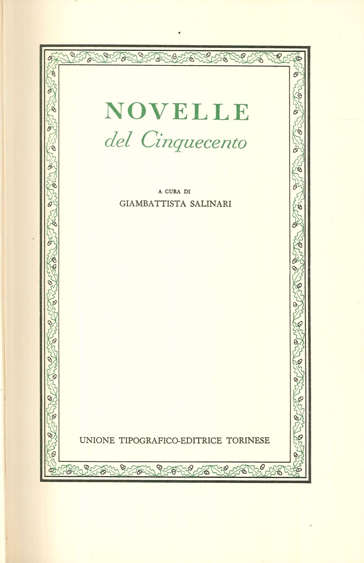 Novelle del Cinquecento