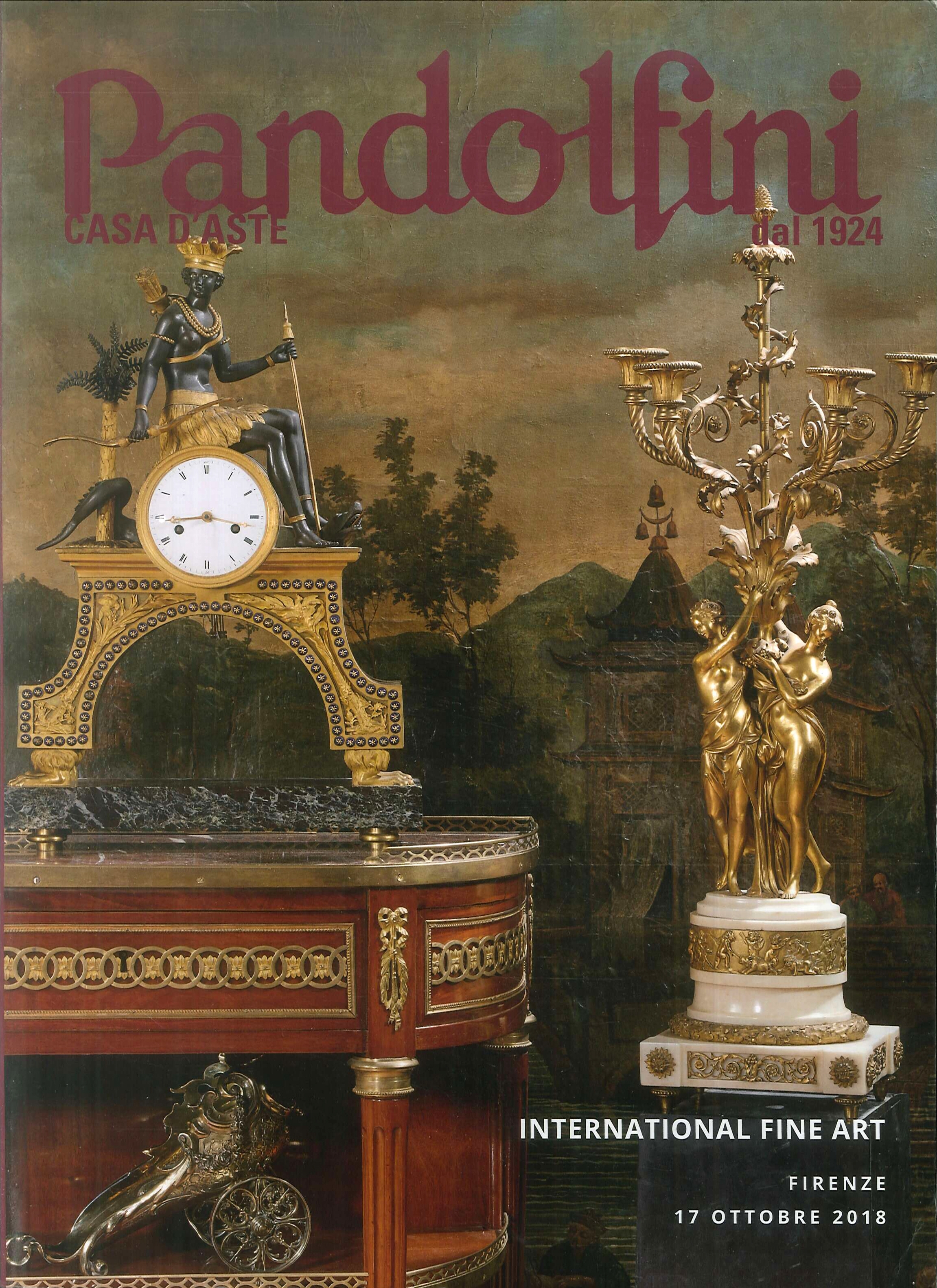 Pandolfini Casa d'Aste. International fine art. Firenze 17 ottobre 2018.