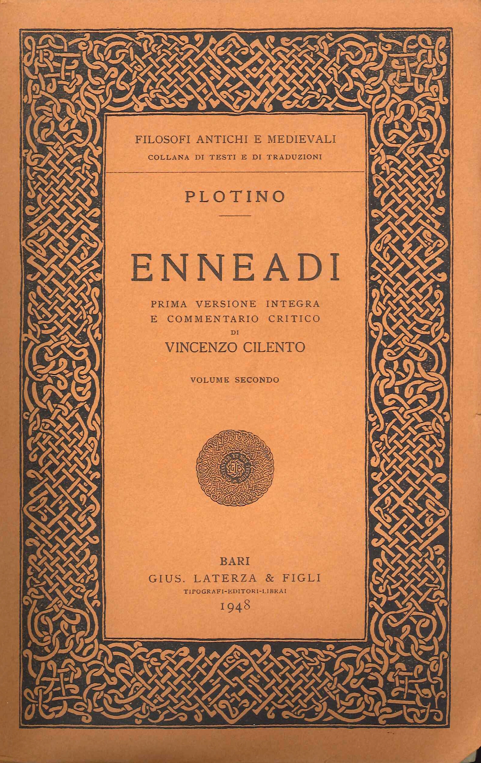 Plotino. Enneadi. Volume II