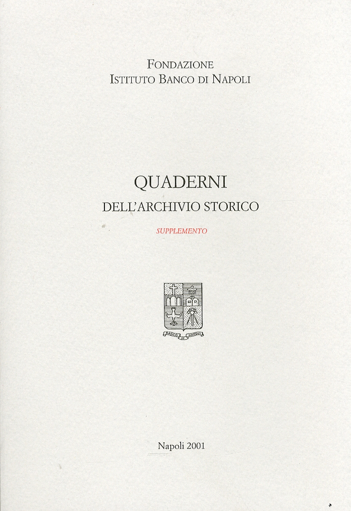 Quaderni dell'Archivio Storico. Supplemento