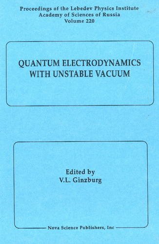 Quantum Electrodynamics With Unstable Vacuum