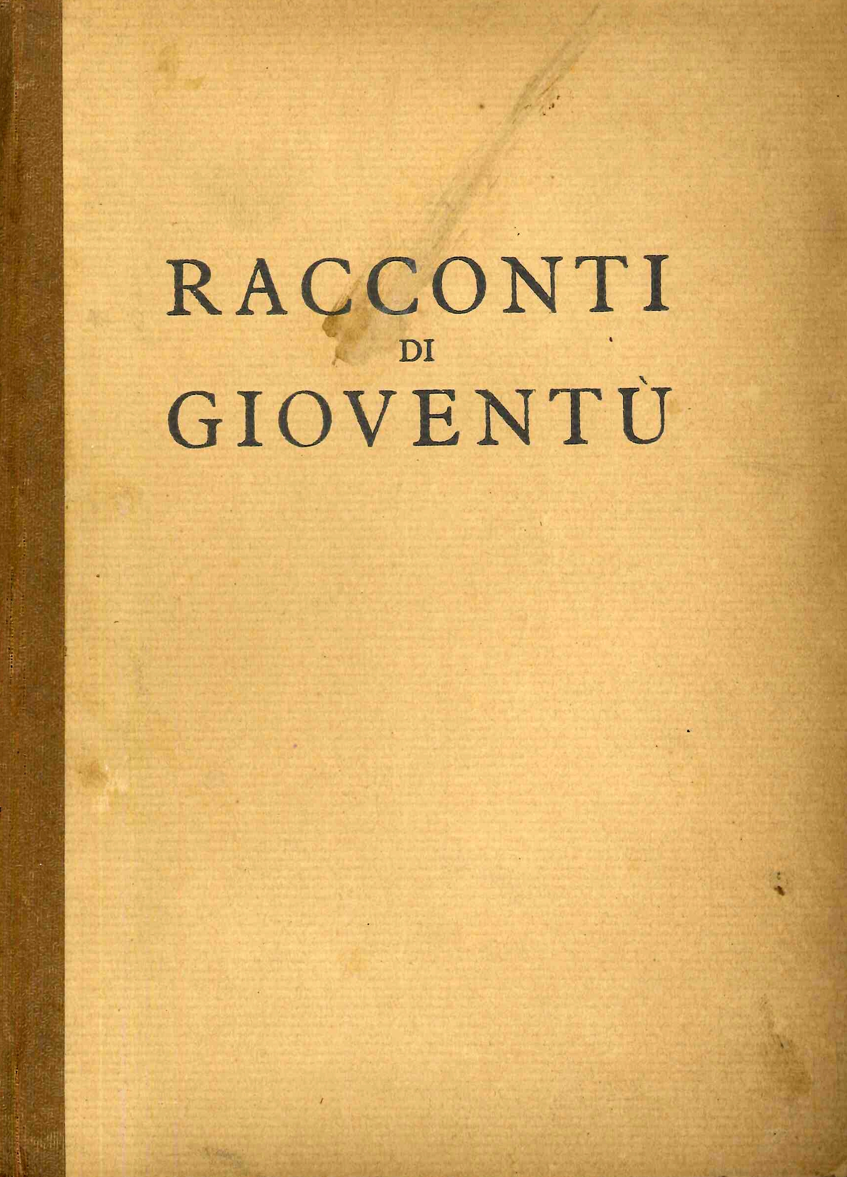 Racconti di Gioventu'