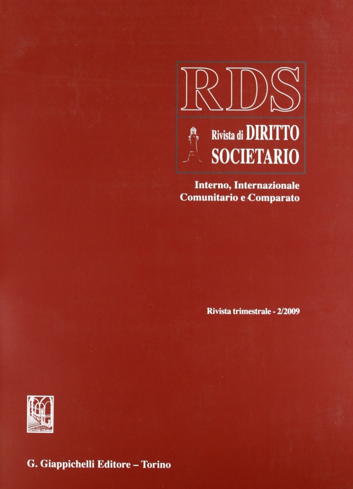 RDS. Rivista di diritto societario interno, internazionale comunitario e comparato …