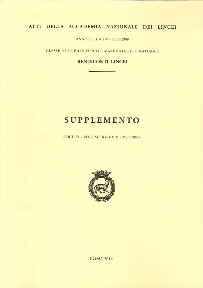 Rendiconti Lincei. Supplemento Serie IX, Volume XVII-XIX, 2006-2008
