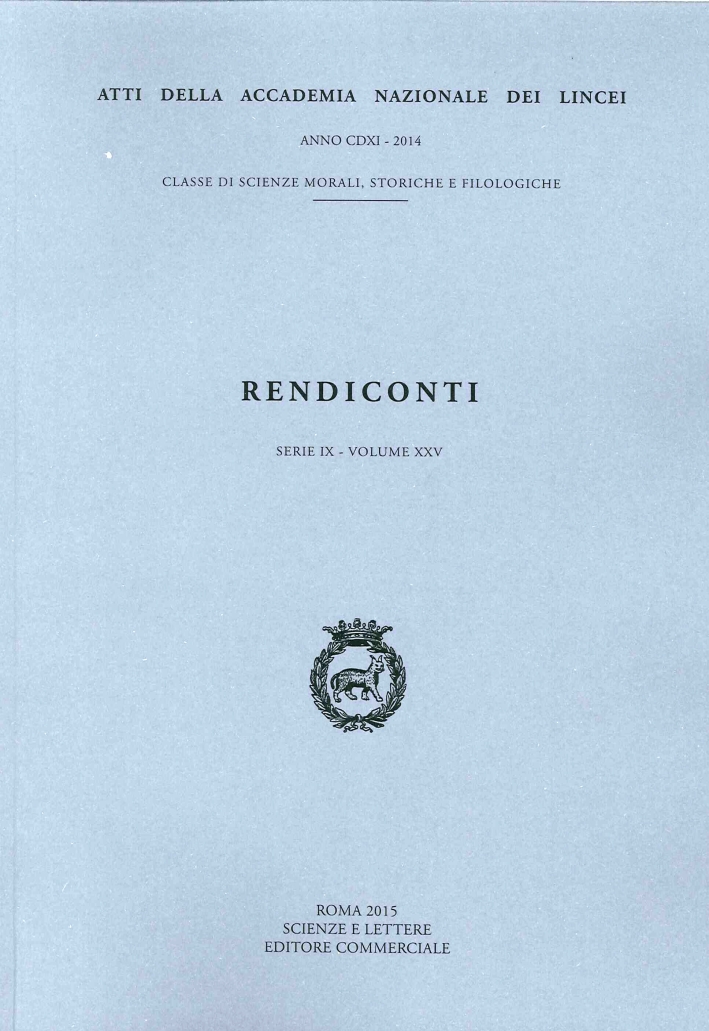 Rendiconti. Serie IX. XXV/2014