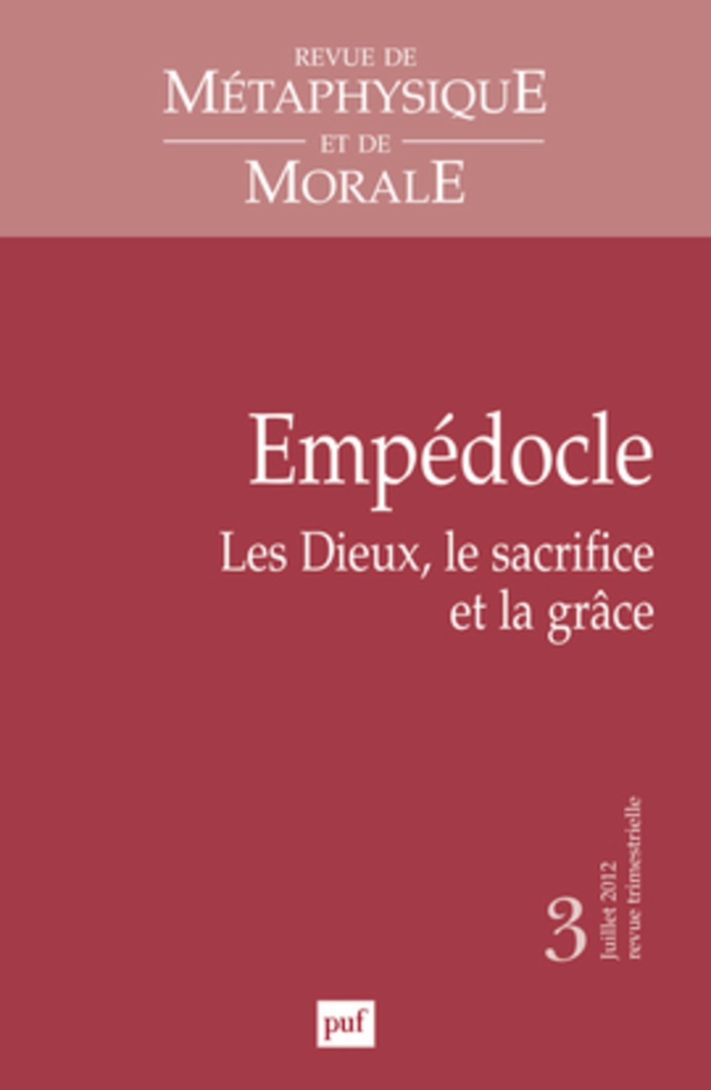 Revue De Métaphysique Et De Morale, N° 3, Juillet-Septem : …