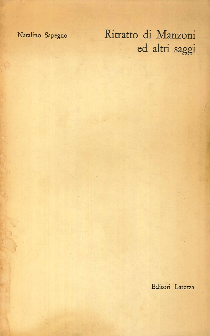 Ritratto di Manzoni ed altri Saggi