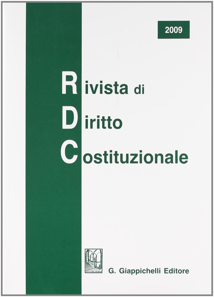 Rivista di diritto costituzionale (2009)