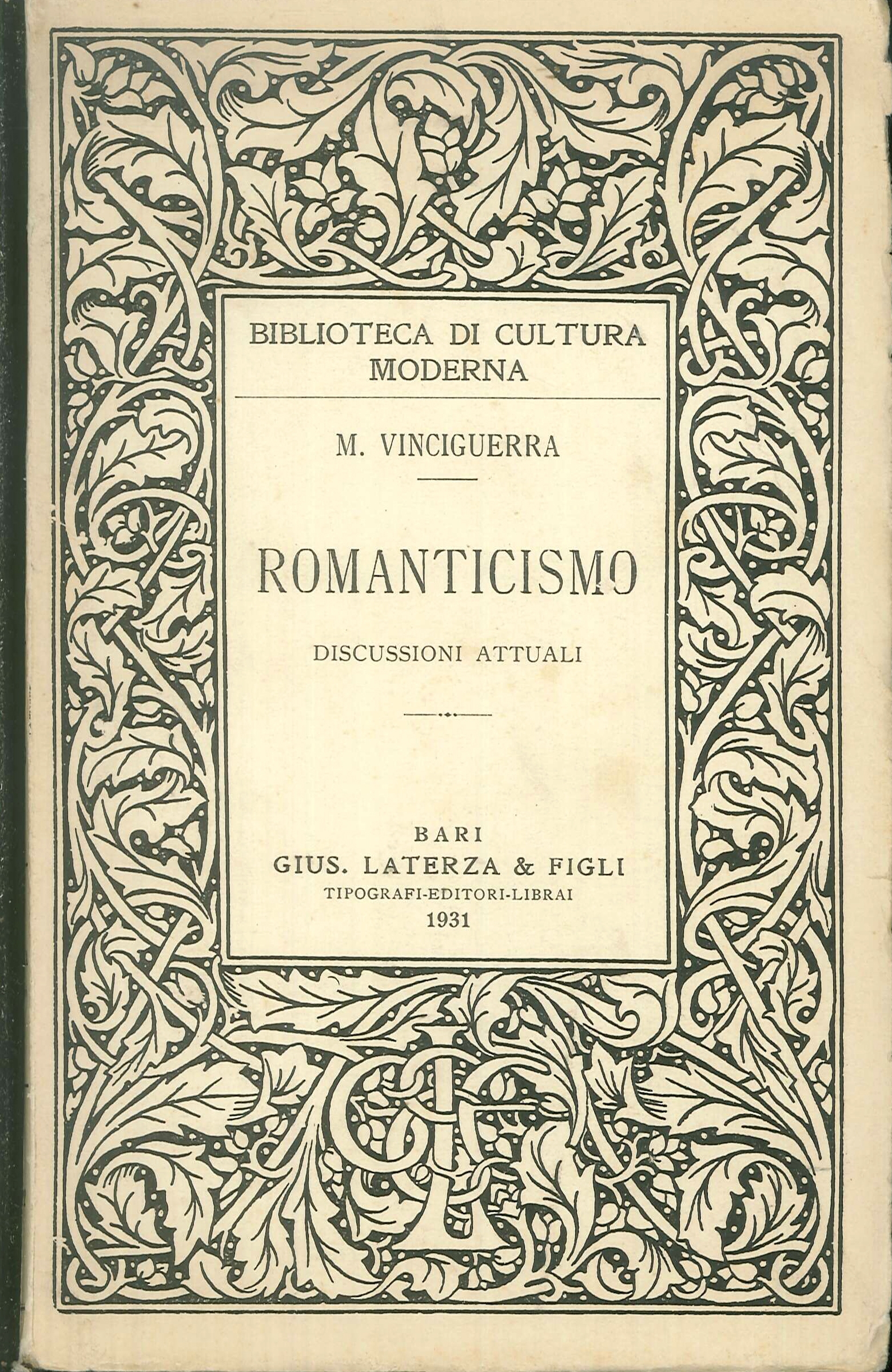 Romanticismo. Discussioni Attuali