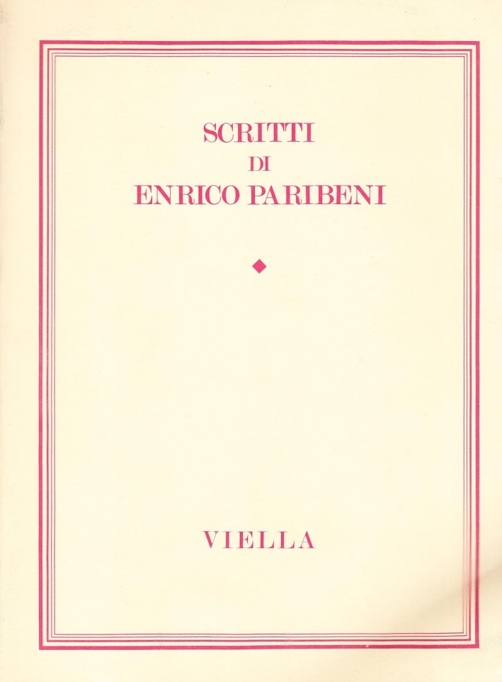 Scritti di Enrico Paribeni