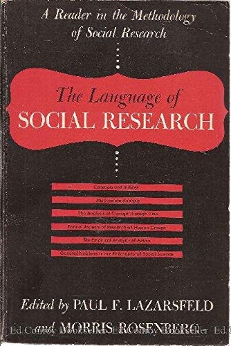 The Language of Social Research: A Reader in the Metholdology …