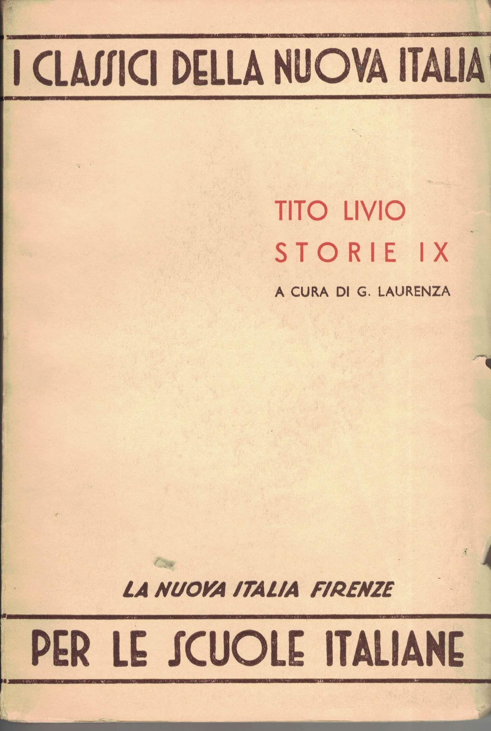 Tito Livio. Storie IX