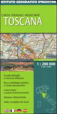 Toscana 1:200 000. Ediz. multilingue