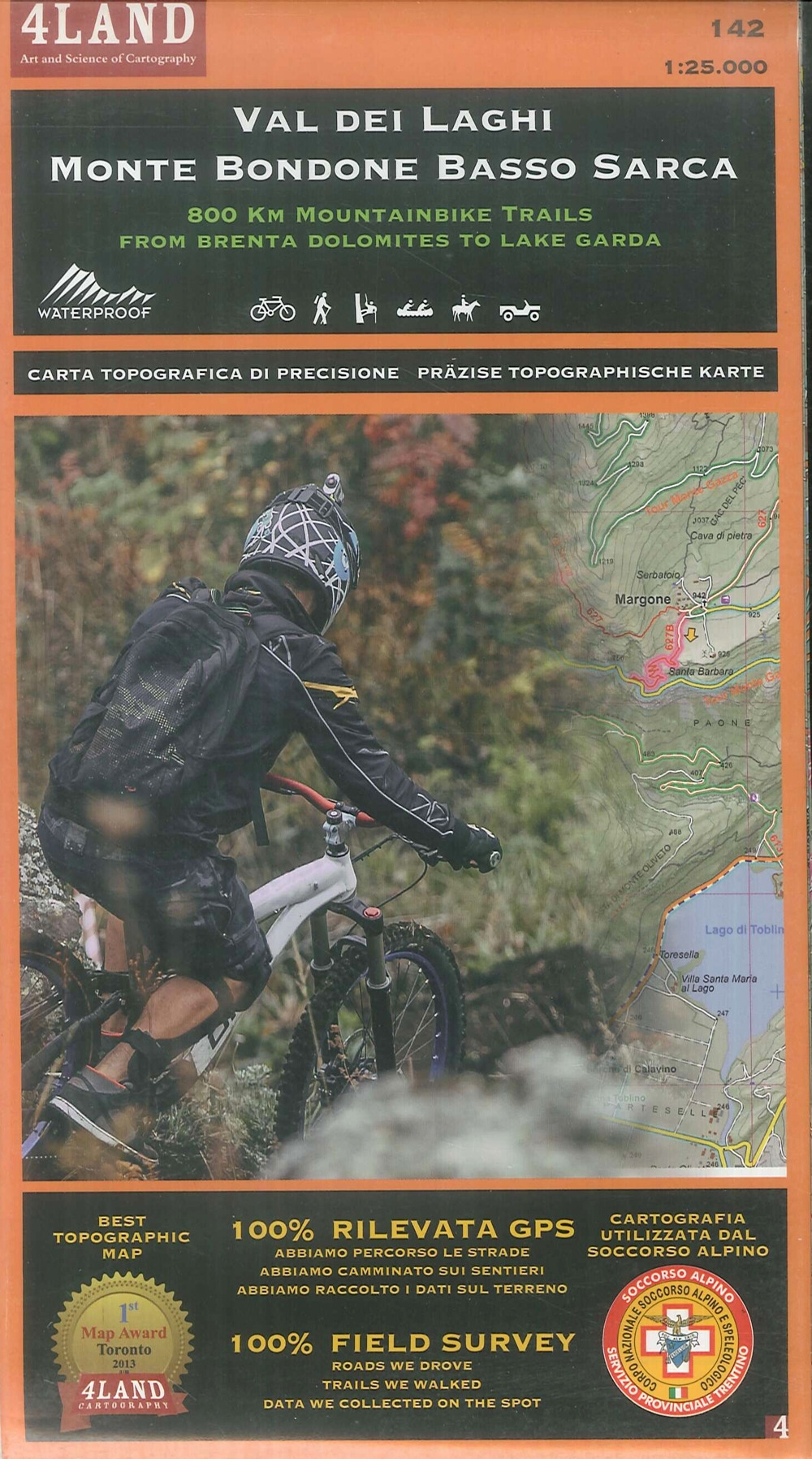 Val dei laghi. Monte Bondone. Basso Sarca. 142. 1:25.000. 800 …