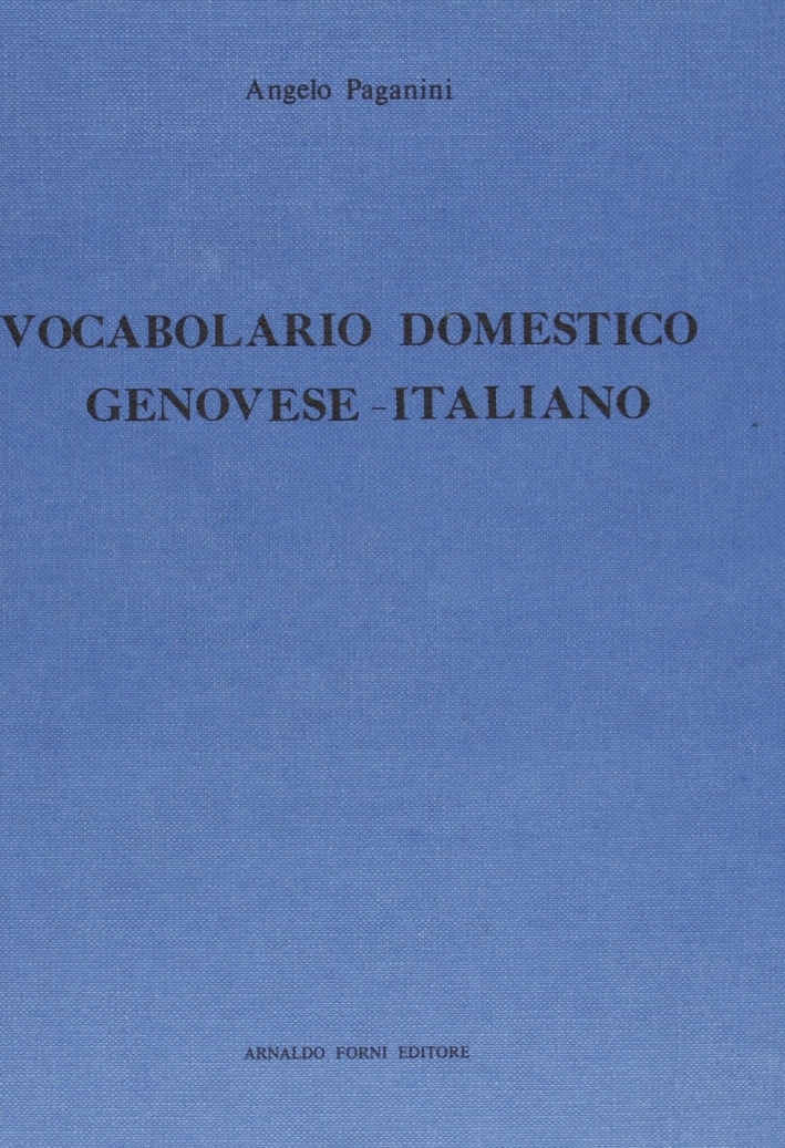 Vocabolario Domestico Genovese-Italiano