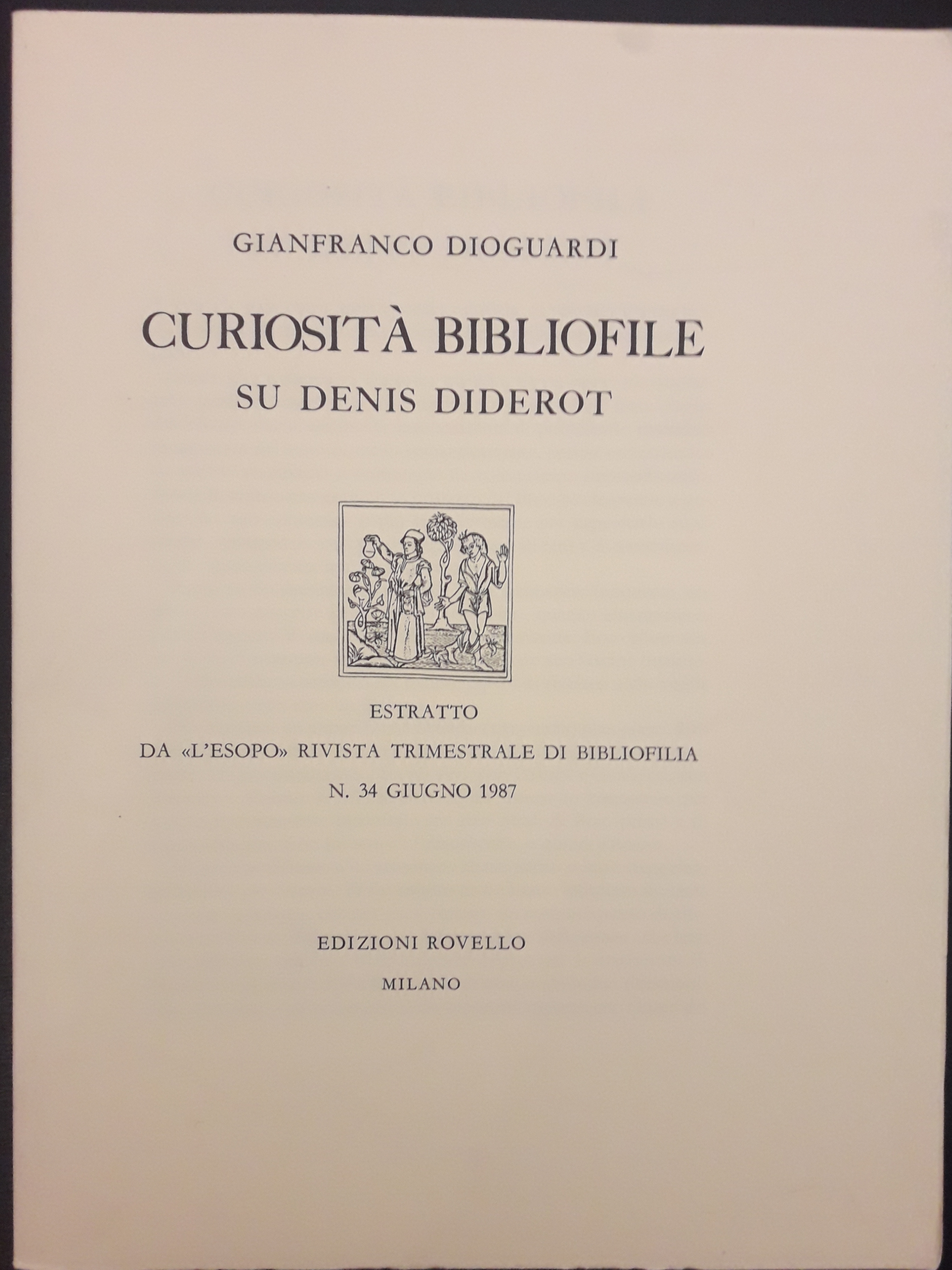 Curiosità bibliofile su Denis Diderot