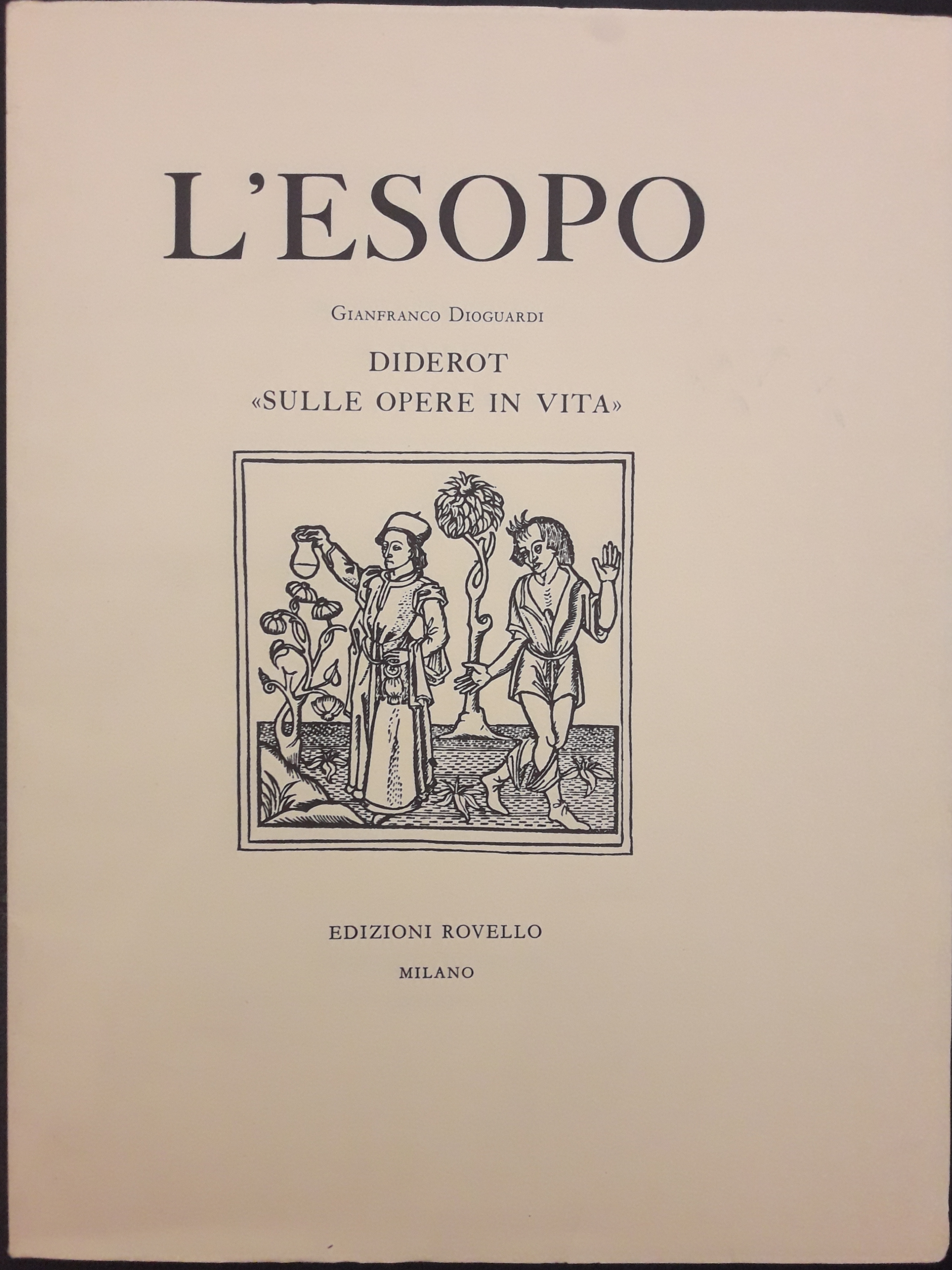 Diderot. "Sulle opere in vita"