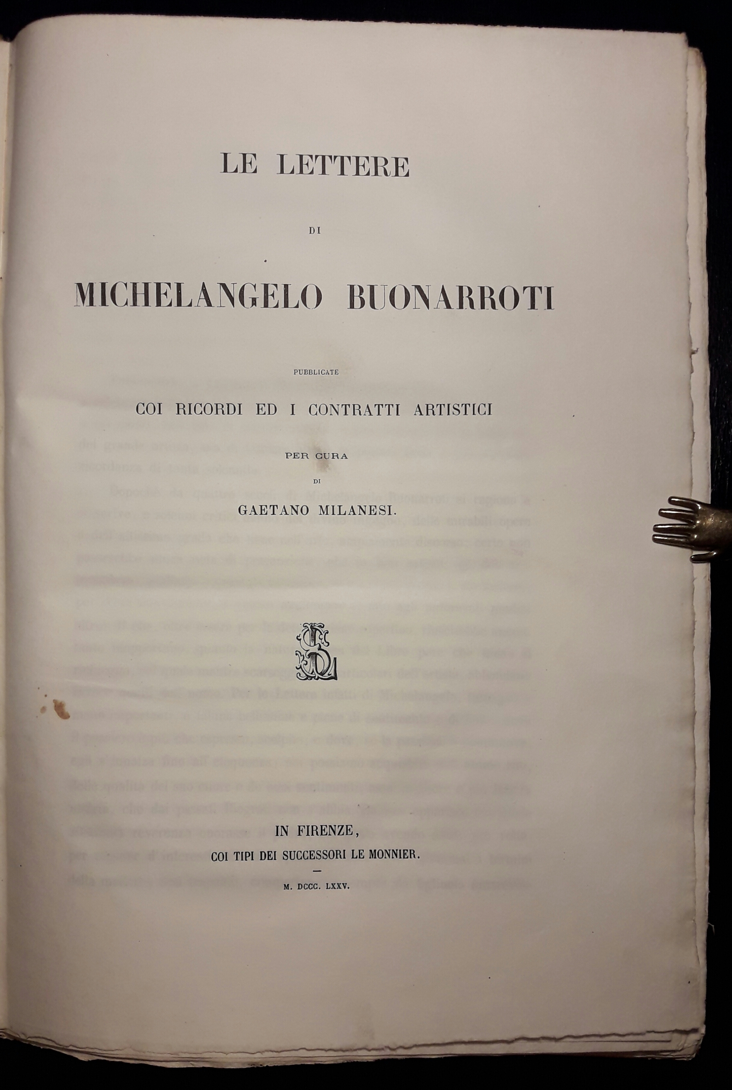 Le lettere di Michelangelo Buonarroti pubblicate coi ricordi ed i …