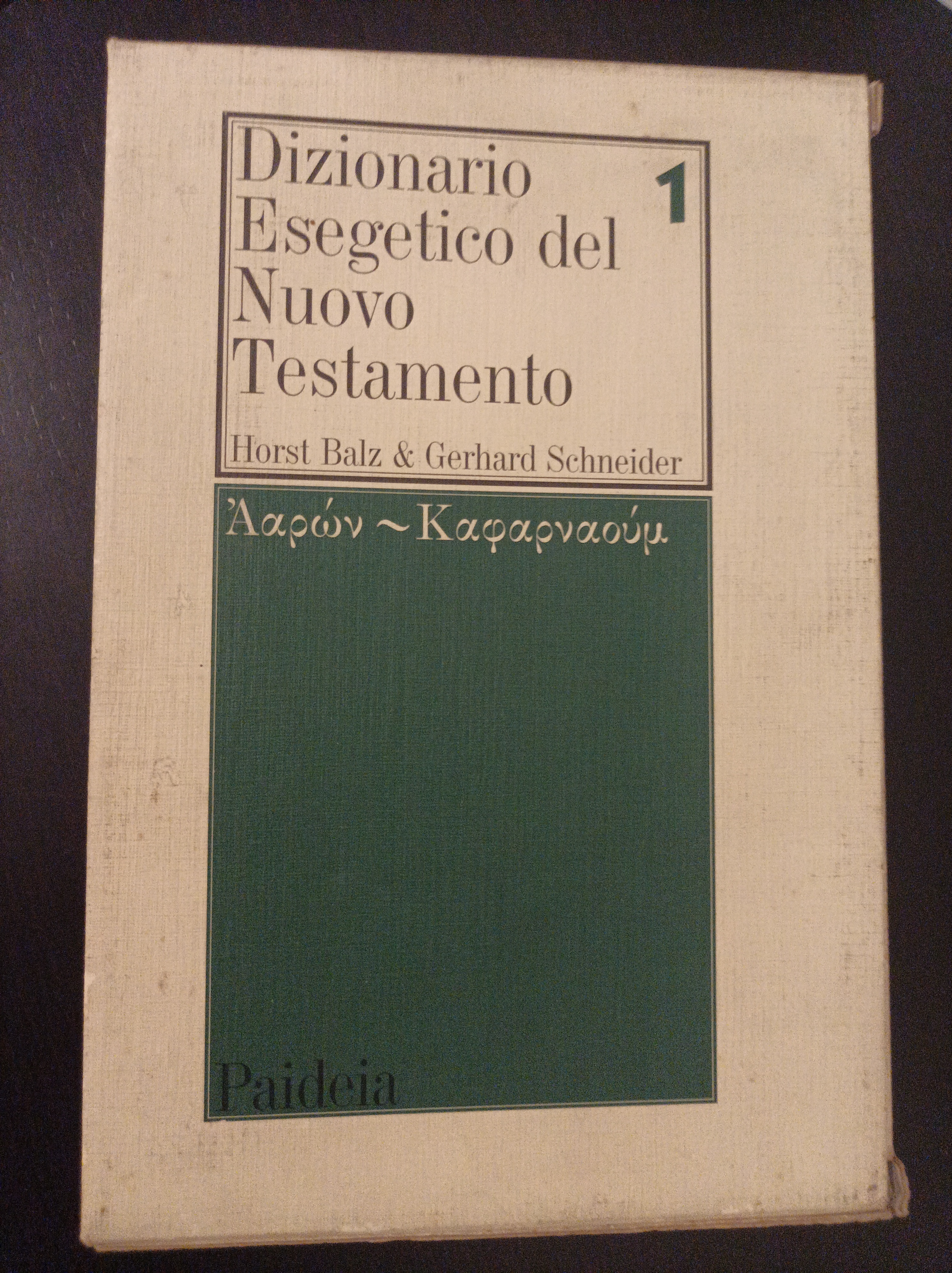 Dizionario Esegetico del Nuovo Testamento .