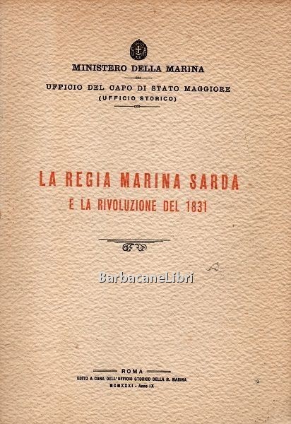 La Regia Marina Sarda e la rivoluzione del 1831