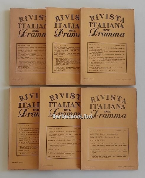 Rivista italiana del dramma (annata completa 1939)