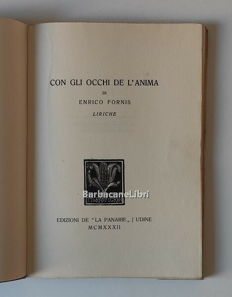 Con gli occhi de l'anima. Liriche