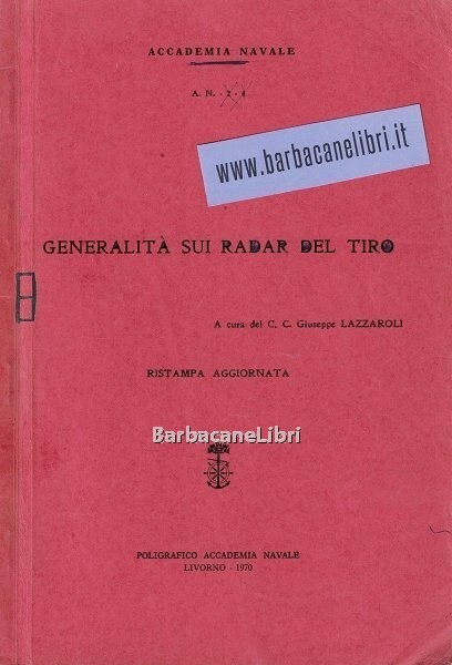 Generalità sui radar del tiro