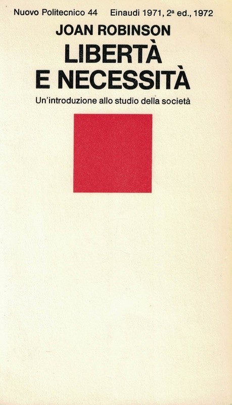 Libertà e necessità. Un'introduzione allo studio della società