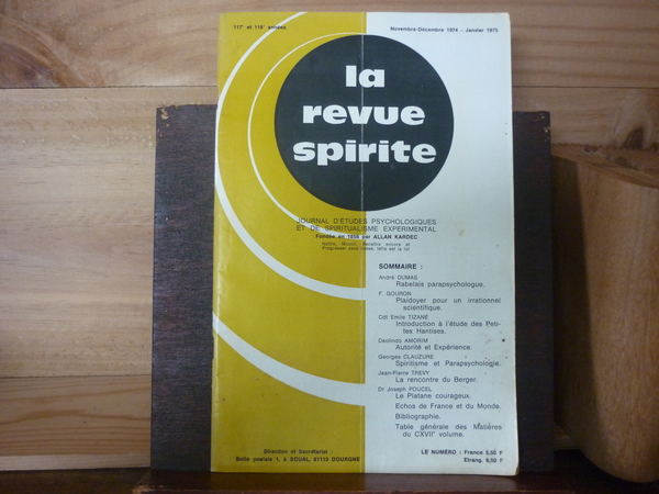 La revue spirite journal d'études psychologiques et de spiritualisme expérimental