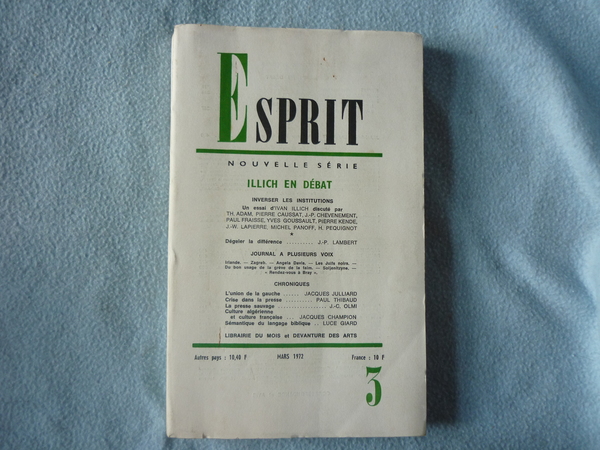 Esprit - Illich en débat