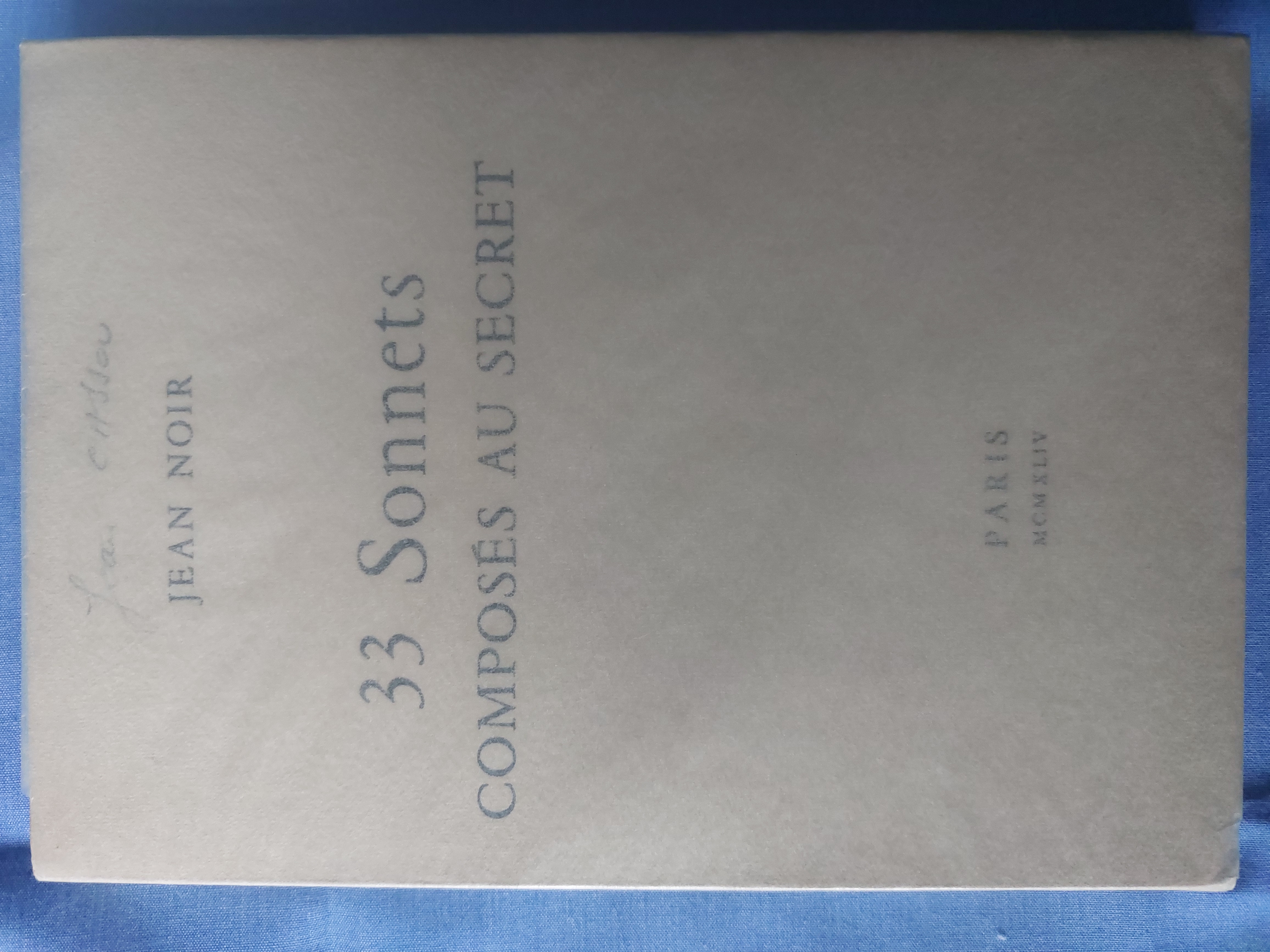 33 Sonnets composés au secret