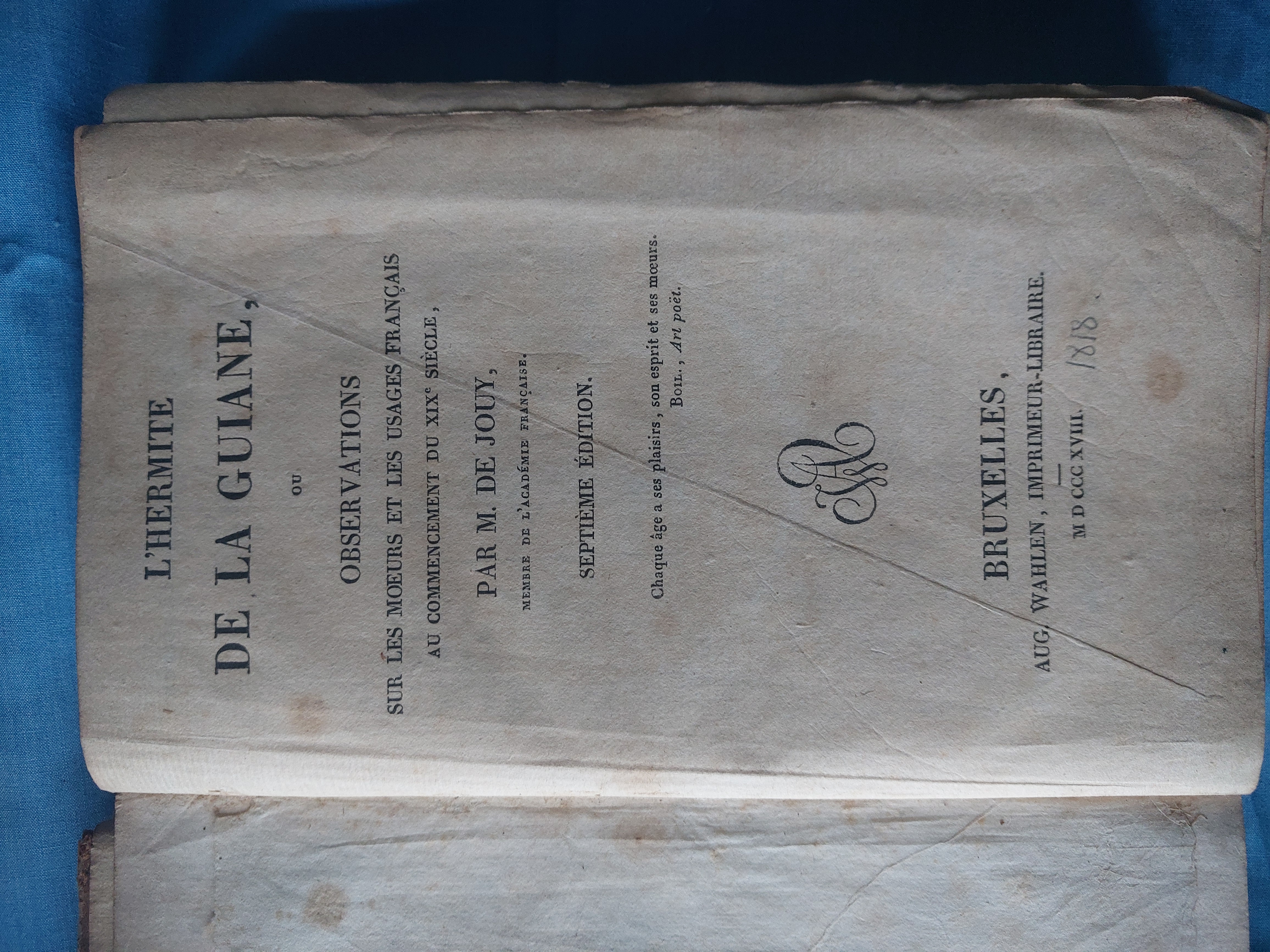 L'hermite de la Guiane ou observations sur les moeurs et …