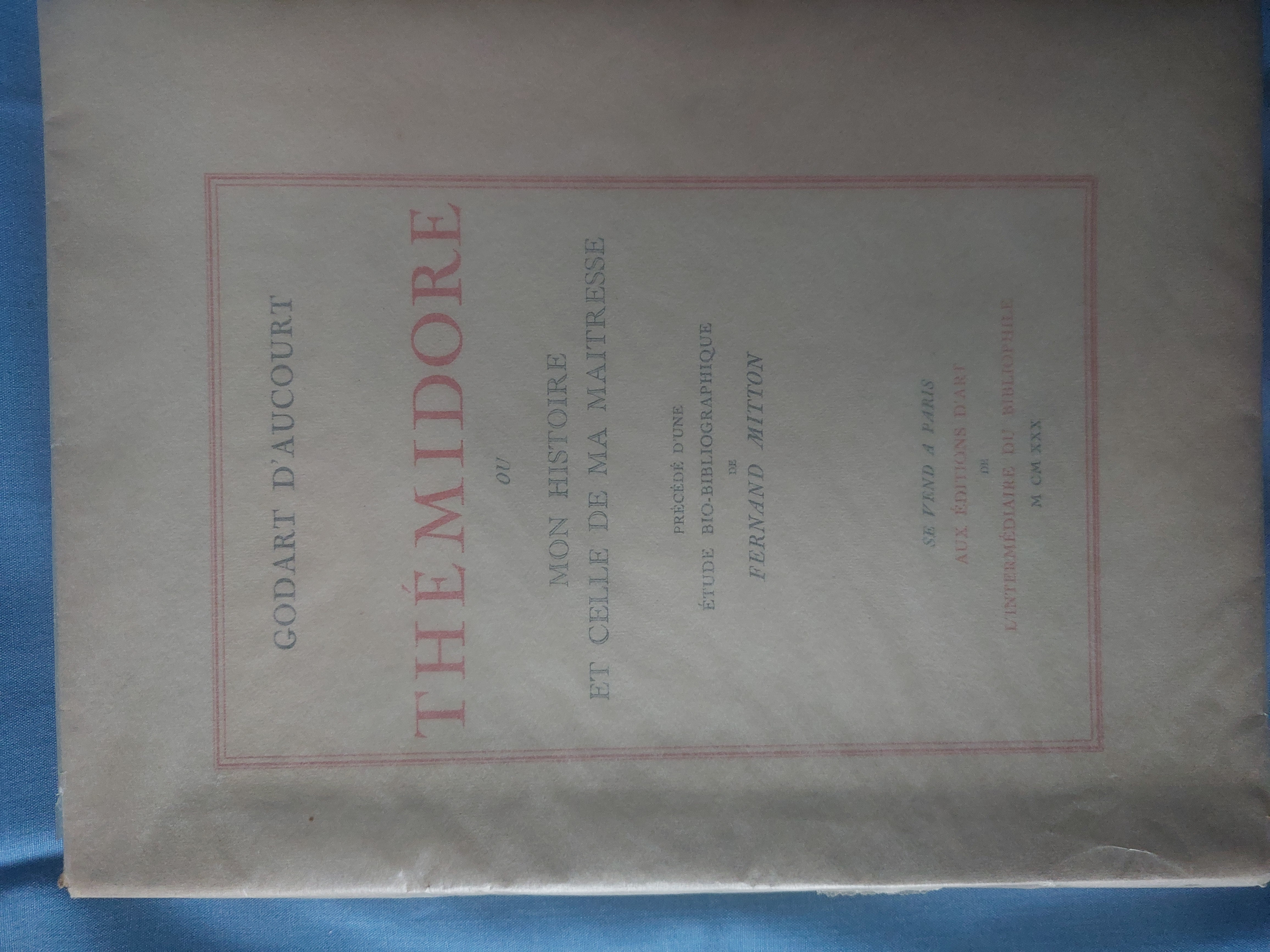 Thémidore ou mon histoire et celle de ma maîtresse